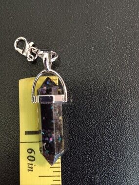 Zipper Pull - Crystal Point Pendant